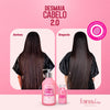 Combo com 3 Ampolas Desmaia Cabelo 2.0 Forever Liss Nova Fórmula Mais Potente