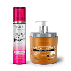 Kit Liso Mágico 200ml + Cauterização Capilar