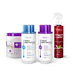 Kit Semi Definitiva 300ml + Reconstrução Capilar Forever Liss