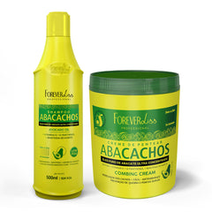 Kit Shampoo e Creme de Pentear Abacachos Forever Liss